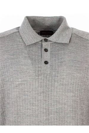 Polo in lana merino grigia ROBERTO COLLINA | 253M03004M0318